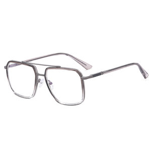 DOISYER Mode Hommes <span class=keywords><strong>Double</strong></span> Nez Pont tr90 Carré Anti Lumière Bleue Blocage Lunettes Optique Cadre Designer Style Métal Lunettes - Product Image 4