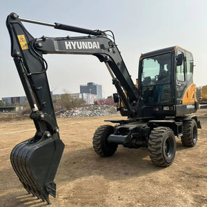 Excavatrice sur pneus d'occasion Hyundai HW60ECO à bas prix mini pelle de 6 tonnes Hyundai Digger de haute qualité Corée - Product Image 1
