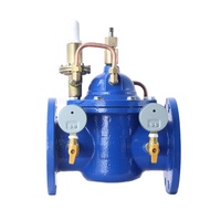 Vanne de contrôle de débit vanne de commande à bride 200X-10/16 manuel fonte ductile eau température normale général manuel vanne 3 voies F