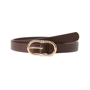 Nuevo Cinturón de Mujer Versátil y a la Moda con Sensación de Alta Gama, Hebilla de Aguja Dorada, Cinturón de Cuero, Venta Directa de Fábrica, Cinturón Personalizado - Product Image 6