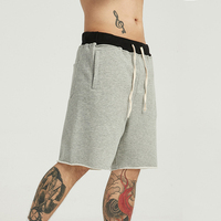 Shorts de sport amples décontractés à bords bruts bicolores style hip-hop de marque américaine tendance pour logo personnalisé