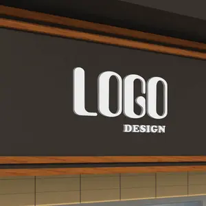 Graphiste commercial personnalisé créant la conception de logos d'étiquettes en ligne pour mon entreprise de marque