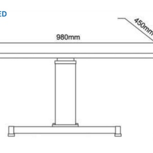 <b>C</b>-160B Professional Ophthalmic <b>Table</b> Optometry Motorized Electric <b>Table</b> Working <b>Table</b> for Slit Lamp - Product Image 2