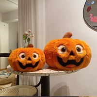 Niedliches Großes Gesicht Kürbis-Plüschkissen Cartoon-Stoffpuppe für Halloween-Dekoration Zuhause Feiertagsgeschenk Individuelles Logo Großhandel