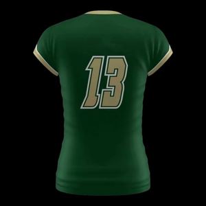 Hot Selling 2025 Long Sleeve Jersey Green Sublimated <b>Cheap</b> Unisex Volleyball Team Uniforms - Product Image 5