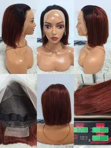 Promoción Letsfly: Pelucas Bob Rectas de 35$ con 200 gramos, Color 10 Pulgadas, Pelucas Frontales de Encaje 13x4, Cabello Humano 10A 100% Disponible al por Mayor 250% - Product Image 5