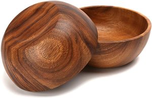 Ciotola in legno di Acacia rotonda alla <span class=keywords><strong>moda</strong></span> all'ingrosso eco-friendly fatta a mano per servire condimenti sale noci Snack crema al miele - Product Image 4