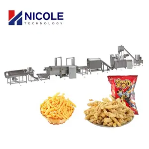 Cheetos Sticks Corn Curls Puffed Snack Food Making Machine Kurkure Processing Line