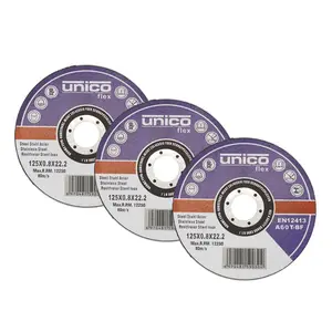 UNICO 125x0.8mm Abrasive Disk Cut Off Wheel Disco De Corte De Metal Cutting Disc