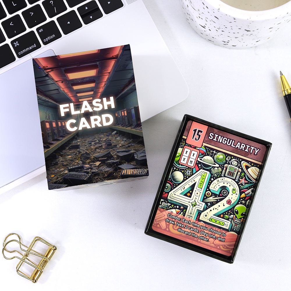 Card Game With Two Pieces Box