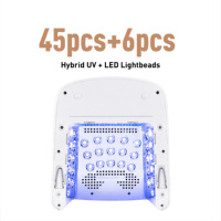 Lampe à ongles UV LED rechargeable 128W, séchoir à ongles portable double zone avec écran LCD, lampe de polymérisation pour un doigt ou une main entière, idéale pour salon de manucure