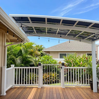 Auvent de terrasse en aluminium durable, moderne, facile à assembler, avec toit transparent et courbé, pour l'entrée d'une maison résidentielle