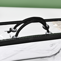 Sac de rangement en PVC durable pour vêtements, couvertures et édredons, étanche, anti-poussière, autoportant avec fermeture éclair et marquage à chaud