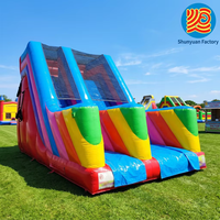 Toboggan aquatique gonflable pour enfants en PVC pour jardin extérieur, toboggans gonflables, château gonflable personnalisé à v