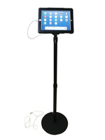 Kiosque gratuit pour tablette réglable en hauteur pour présentoir ipad de 9.7 pouces verrouillé