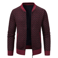 Suéter de Punto Personalizado con Logotipo para Hombre, Chaqueta de Punto con Cierre y Cuello Alto, Suéter de Invierno 2026