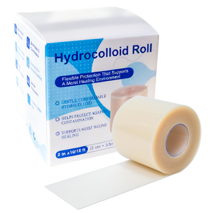 Apósito de gel hidrocoloide <span class=keywords><strong>en</strong></span> rollo, absorbente, para heridas, <span class=keywords><strong>piel</strong></span> artificial, 50mm*5m - Product Image 4