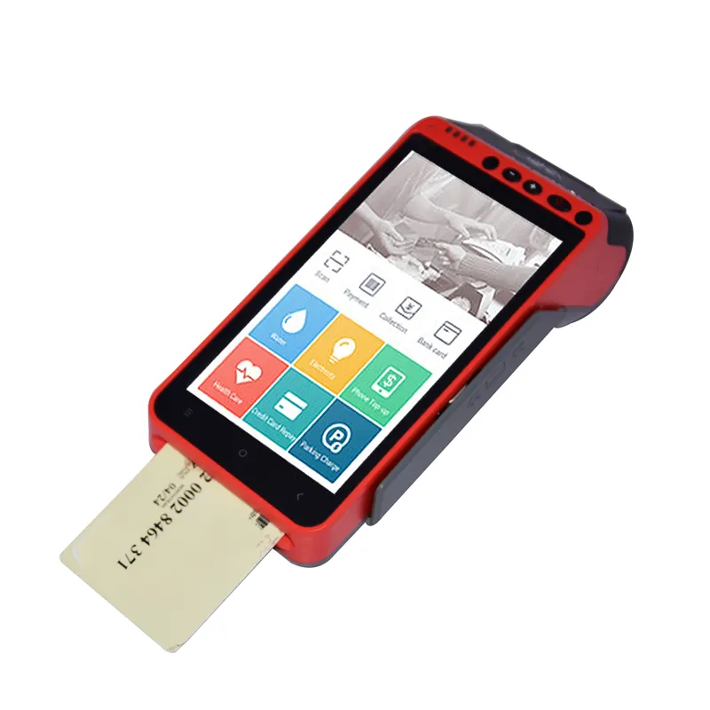 Tragbare Smart POS-Systeme Android POS-Terminal 4G WiFi NFC eingebauter Drucker Z100