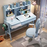 Ensemble de chaises de table à manger pour enfants en bois massif ergonomique minimaliste simple et réglable en hauteur pour la chambre d'école à domicile/salle d'étude