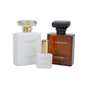 Flaconi di profumo in vetro quadrato di lusso da 30ml 50ml con mini flacone spray per profumo da viaggio 12ml