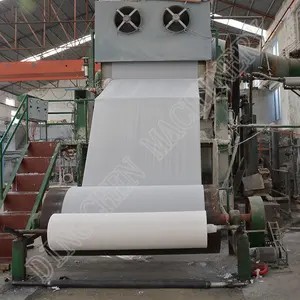Linha de produção de máquina de papel higiênica tipo molde de cilindro totalmente automático 1092