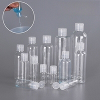 Botellas Plásticas PET con Tapa Mariposa y Tapa Abatible con Capacidades de 5ml a 500ml, Botella Compresible Cosmética Transparente de PET
