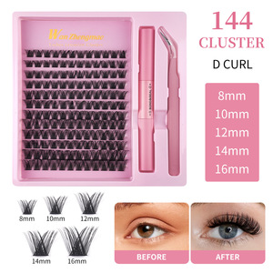 Meilleures ventes DIY <span class=keywords><strong>Cils</strong></span> artificiels bouclés brillants en cheveux synthétiques sans cruauté animale pour SHEIN, style européen et américain - Product Image 1