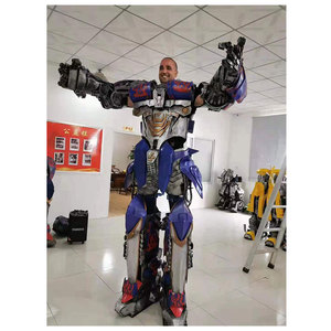 2.7m <span class=keywords><strong>Optimus</strong></span> <span class=keywords><strong>Prime</strong></span> Robot Costume Adulte Cosplay Adulte Robot LED Robot TV & Film Costumes - Product Image 1