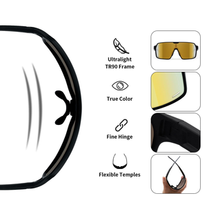 Gafas de Sol Deportivas Personalizadas con Logotipo, Nuevo Diseño de Moda TR90 para Ciclismo de Montaña y Carretera, Gafas para Correr, Gafas Deportivas, Gafas de Sol para Cricket - Product Image 4