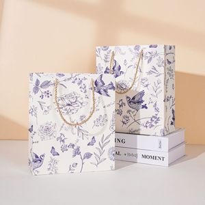 Tùy chỉnh thiết kế chất lượng cao sang trọng Túi giấy có thể tái chế mua sắm quần áo túi quà tặng với logo riêng của bạn - Product Image 2