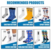 Chaussettes en gros pour hommes et femmes, personnalisables avec logo, antidérapantes, pour le football, le soccer, le cyclisme et autres sports.