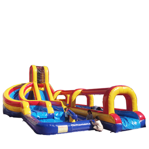 Hot người bán lớn lớn Con Bouncer Inflatable cầu vồng Helix Dual Lane trẻ em thương mại Inflatable trượt và trượt - Product Image 1