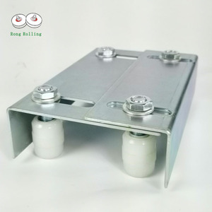 Hai hình chữ L khung sắt combinationadjustable Nylon khoảng cách bánh xe translational cổng hướng dẫn khung, hướng dẫn Nylon Khung con lăn - Product Image 2