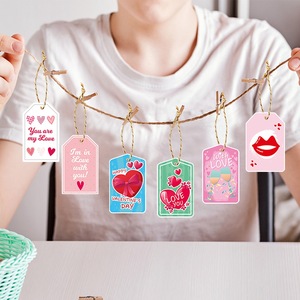 <span class=keywords><strong>Décoration</strong></span> de proposition de mariage pour la Saint-Valentin, ornement suspendu avec étiquette cadeau pour les fournitures de fête romantique, célébration d'anniversaire, décorations douces - Product Image 3