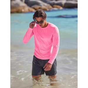 Camiseta Deportiva de Manga Larga Personalizada para Hombre, Absorbe la Humedad, UPF 50, Ligera, Protección Solar para Correr, Gimnasio y Entrenamiento - Product Image 3