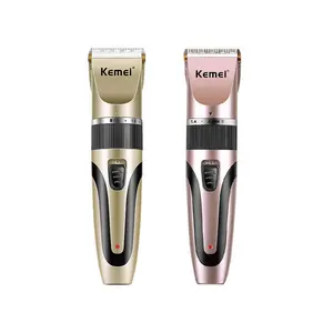 プロのヘアトリマーUSB充電式電気バリカンKemei KM-1054メンズコードレスヘアカットウォールバリカン