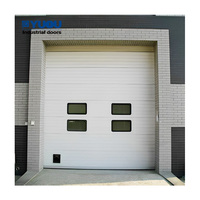 Venta caliente Logística Industrial de acero galvanizado de elevación automática panel sándwich puertas seccionales exteriores