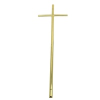 LILONG LC5027-06 Accesorios de Decoración para Tapas de Ataúdes, Cruz de Jesús Crucifixión Estilo Europeo, Metal Zamak de Alta Calidad