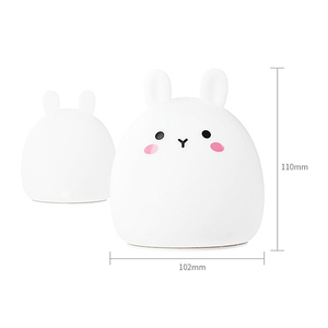 Lumière De Nuit d'enfants de Lapin Mignon Lampe Silicone Pépinière Bébé Kawaii Veilleuse - Product Image 3