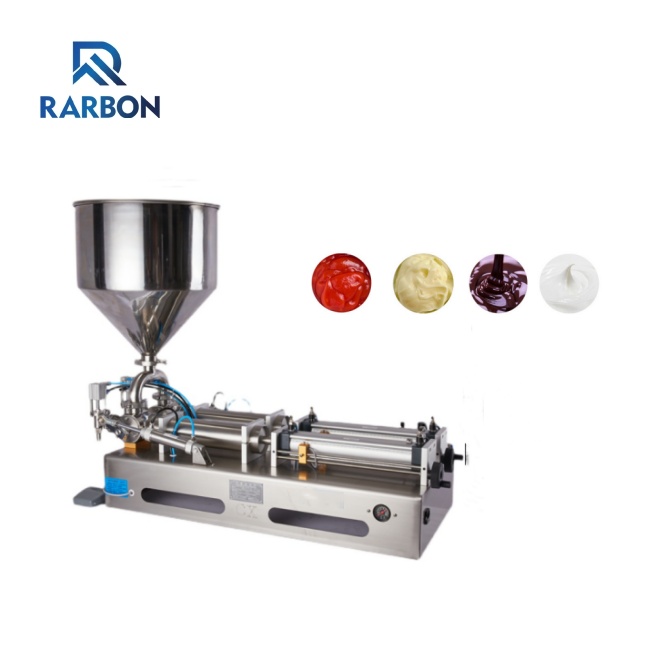 100ml to 1000ml Lotion Bottle Cosmetic Filler Water Beverage Honey Cream Piston Double Headed Paste Filling Machine
