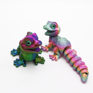 Figurines de gecko imprimées en 3D, jouets créatifs articulés, ornements, artisanat, cadeaux, collection unique de dinosaures et d'animaux - Product Image 4