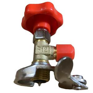 Vanne de réfrigération manuelle en cuivre pour l'ouverture de bouteilles de réfrigérant R22/R134A, anti-retour - Product Image 5