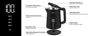 Hervidor de Agua Inteligente Digital 2025 de 1.7L con Wifi Tuya, Control Móvil de Temperatura y Función para Mantener Caliente, con Pantalla y Certificaciones CE CB, Novedad 2025 - Product Image 4