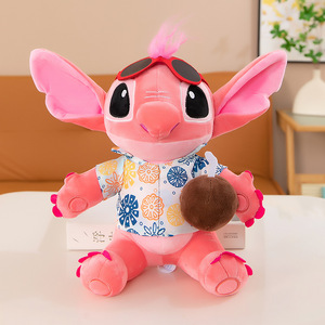 Hawaiian <strong>Stitch</strong> <strong>Plush</strong> Toy-New Summer <strong>Lilo</strong> &amp; <strong>Stitch</strong> Doll with PP Cotton Filling Super Soft <strong>Plush</strong> for Couples Claw Machine Prizes - Product Image 2