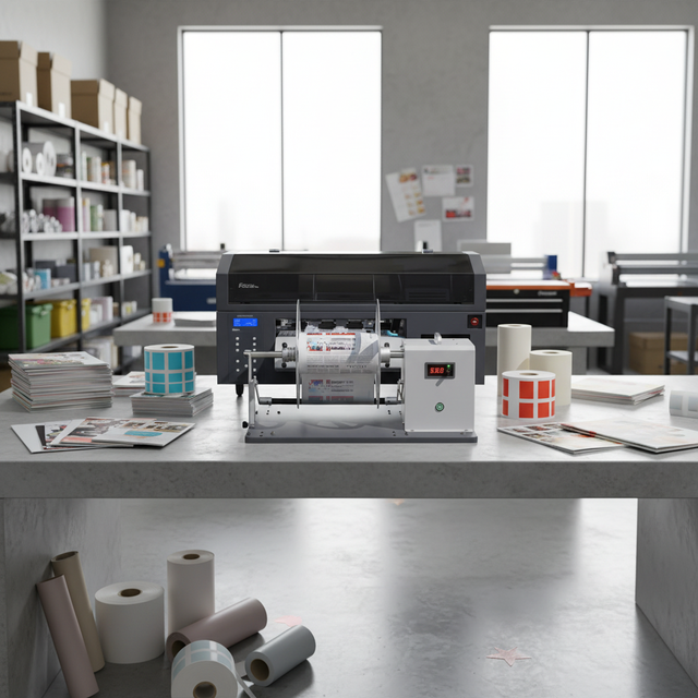 Focus Vesa-830A Inkjet Printer with UV Ink High-Speed Automatic for Leather & Plastic Labels New