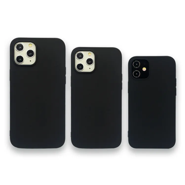 Hot Sale Tpu black back cover funda gel for iPhone 13 12 11 Pro Max Mini