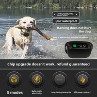 Neues Intelligentes Anti-Bell-Gerät für Haustiere Wasserdichtes Automatisches Elektroschock-Halsband mit Vibration und Summer Hundebell-Abschreckung Trainingsgerät