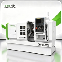 Torno CNC de Cama Plana CK6160, Torno Automático para Metal, para Procesamiento de Piezas de Eje y Disco