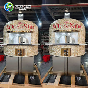 Four à pizza rapide à gaz et <span class=keywords><strong>bois</strong></span> pour extérieur, avec rotation électrique - Product Image 4