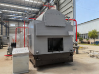 Chaudière à vapeur industrielle à grille horizontale fixe pour biomasse, machine à briquettes, chaudière à bois DZH